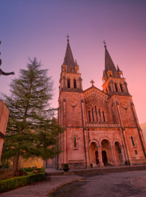 King Pelayo at the Basilica of Covadonga